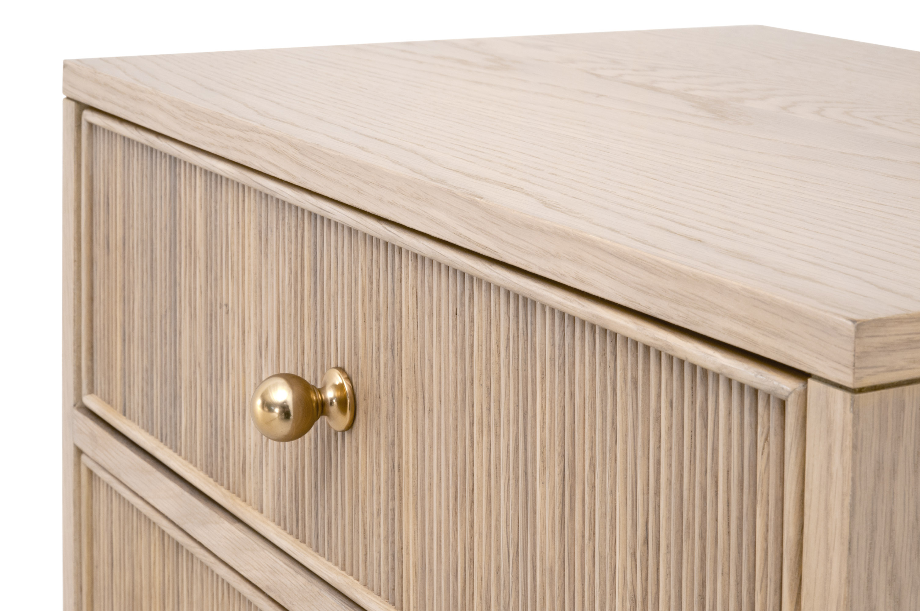 Essentials - Highland 2-Drawer Nightstand in Natural Oak