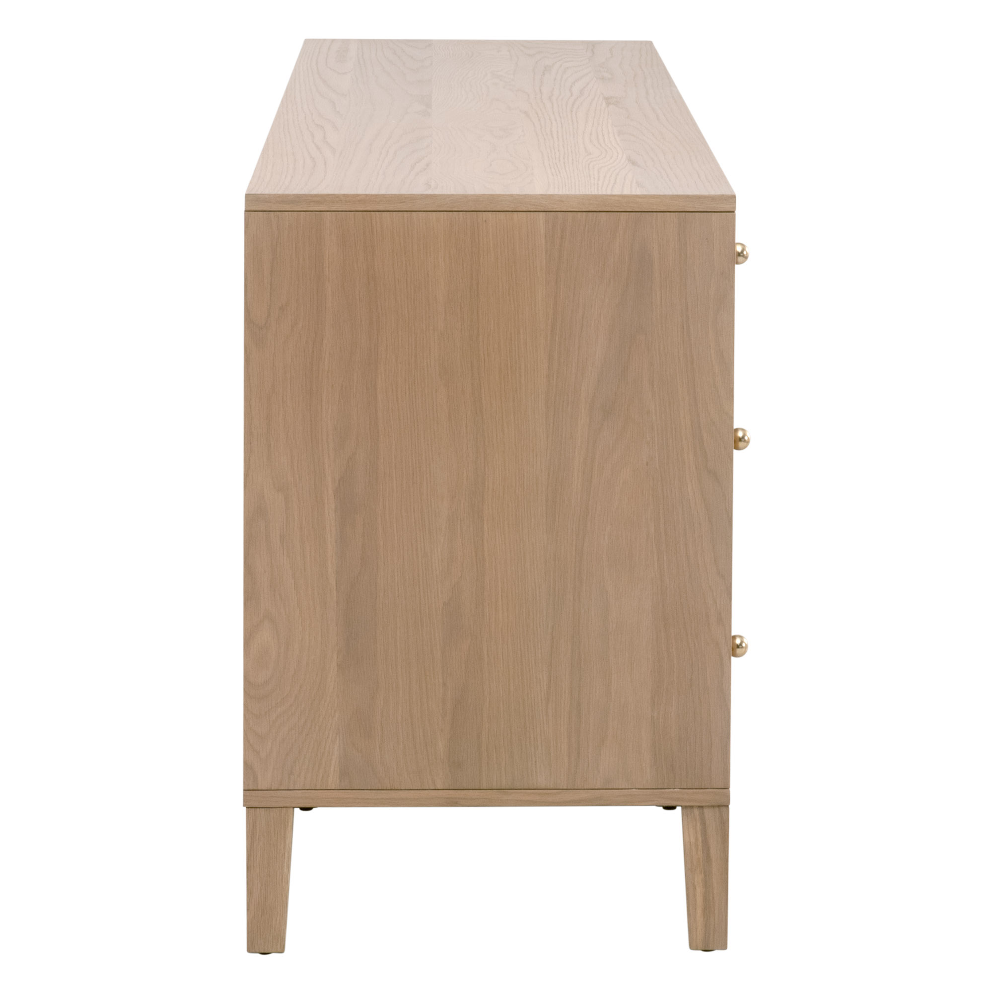 Essentials - Highland 8-Drawer Double Dresser in Natural Oak