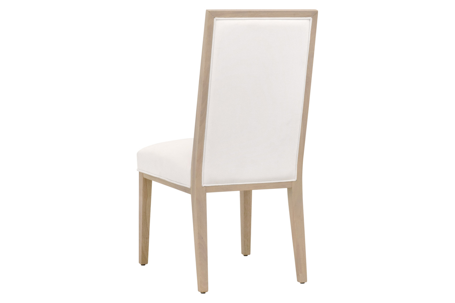 Essentials Traditions Martin Dining Chair, Set of 2 - LiveSmart Peyton Pearl Upholstery, Light Honey Oak Frame