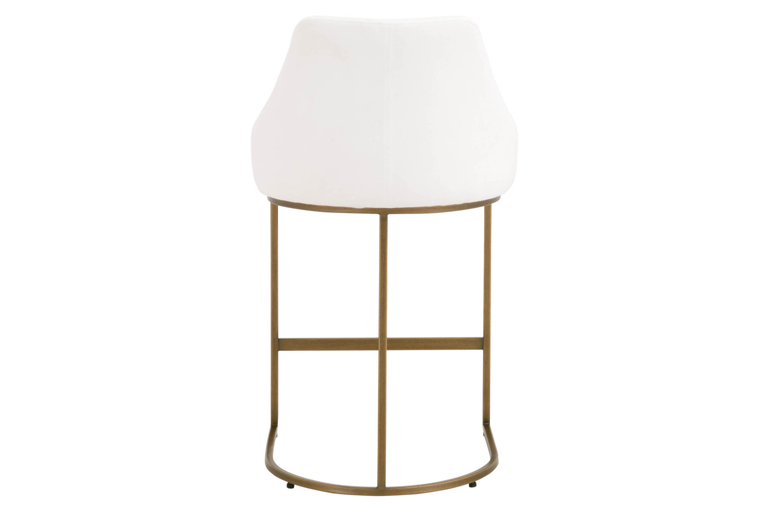 Essentials - Traditions Parissa Counter Stool, Set of 2 in LiveSmart Peyton Pearl and Gold