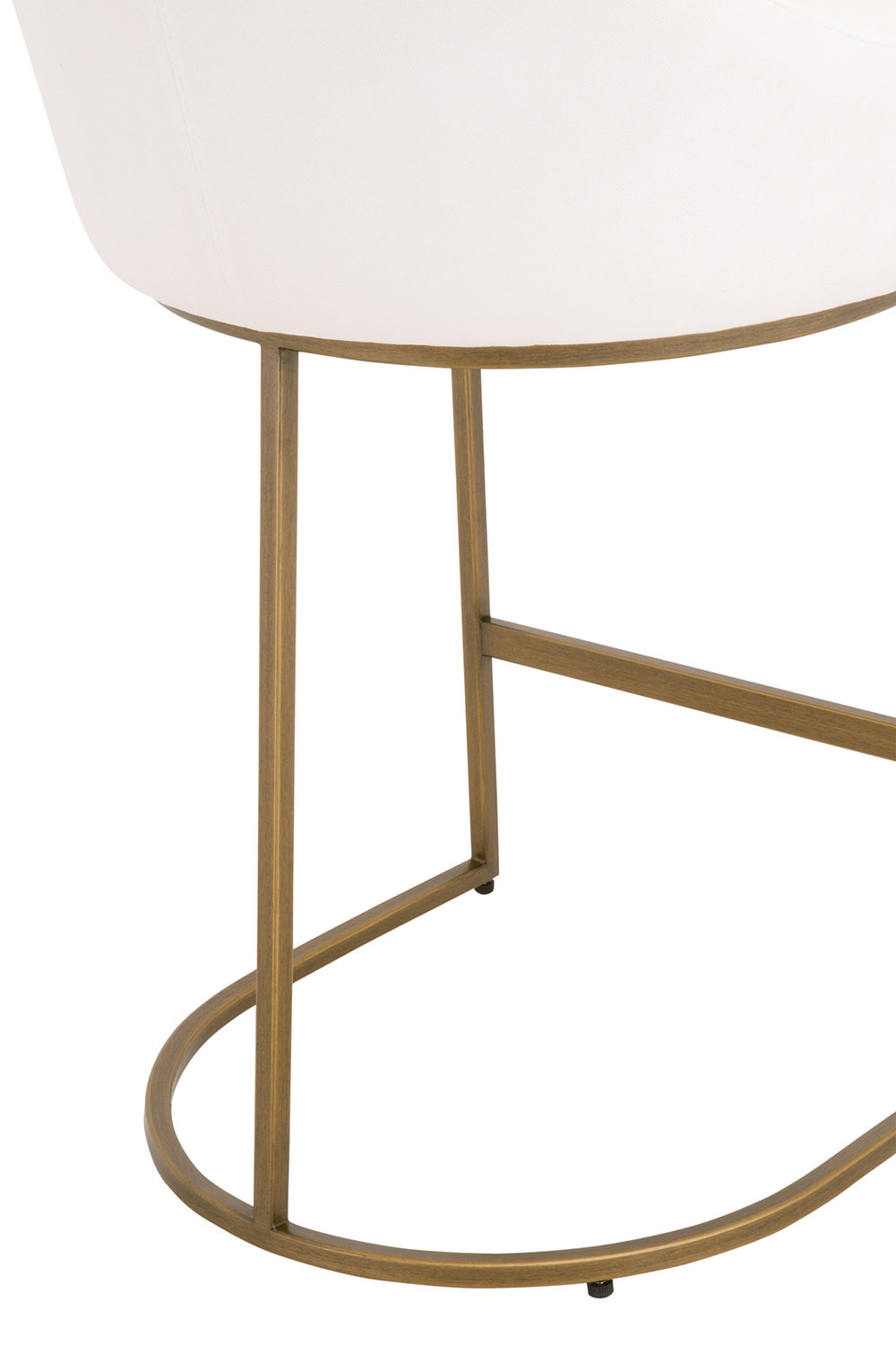 Essentials - Traditions Parissa Counter Stool, Set of 2 in LiveSmart Peyton Pearl and Gold