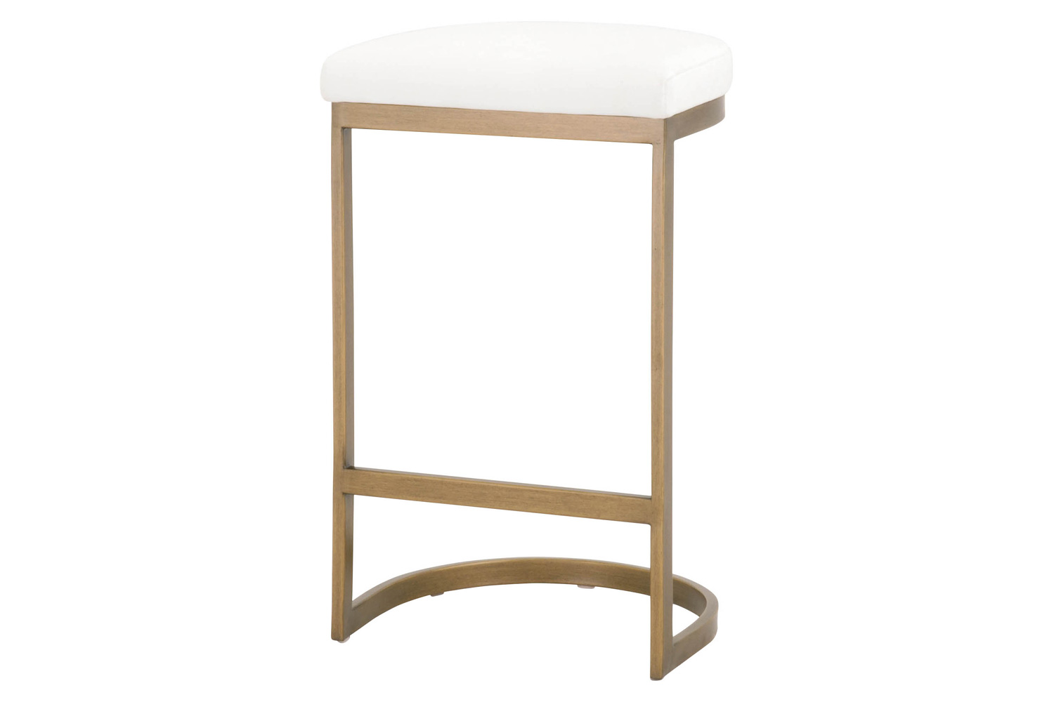 Essentials - Traditions Cresta Counter Stool in LiveSmart Peyton Pearl Brushed Gold