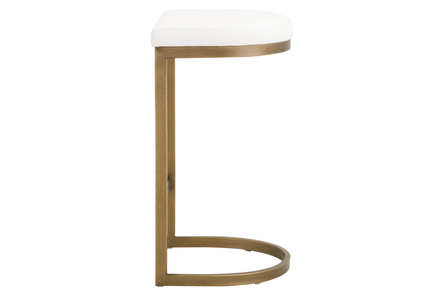 Essentials - Traditions Cresta Counter Stool in LiveSmart Peyton Pearl Brushed Gold