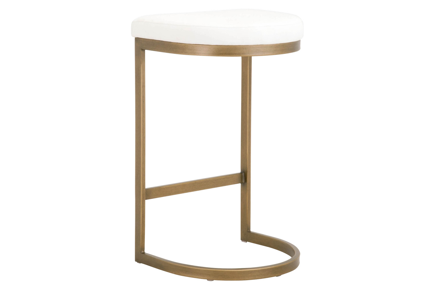 Essentials - Traditions Cresta Counter Stool in LiveSmart Peyton Pearl Brushed Gold