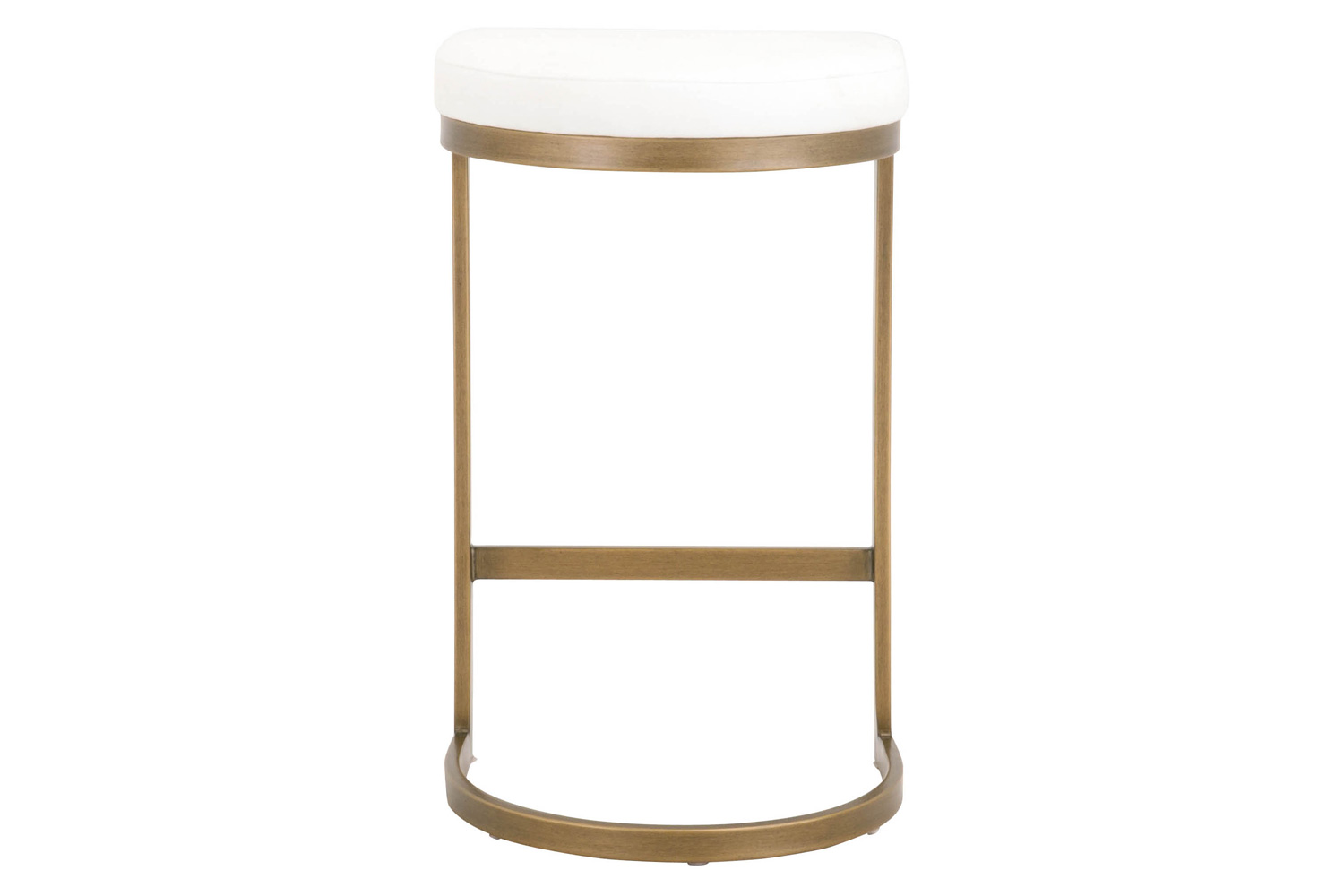 Essentials - Traditions Cresta Counter Stool in LiveSmart Peyton Pearl Brushed Gold