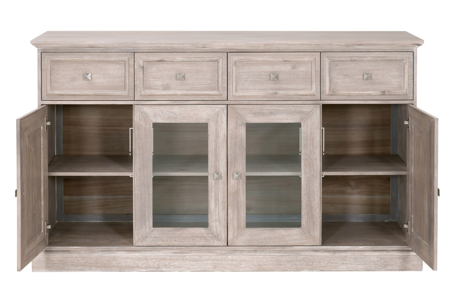 Essentials - Traditions Hudson Media Sideboard in Natural Gray