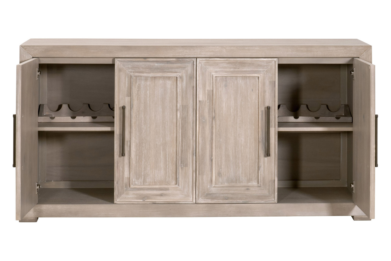 Essentials - Traditions Hunter Media Sideboard in Natural Gray