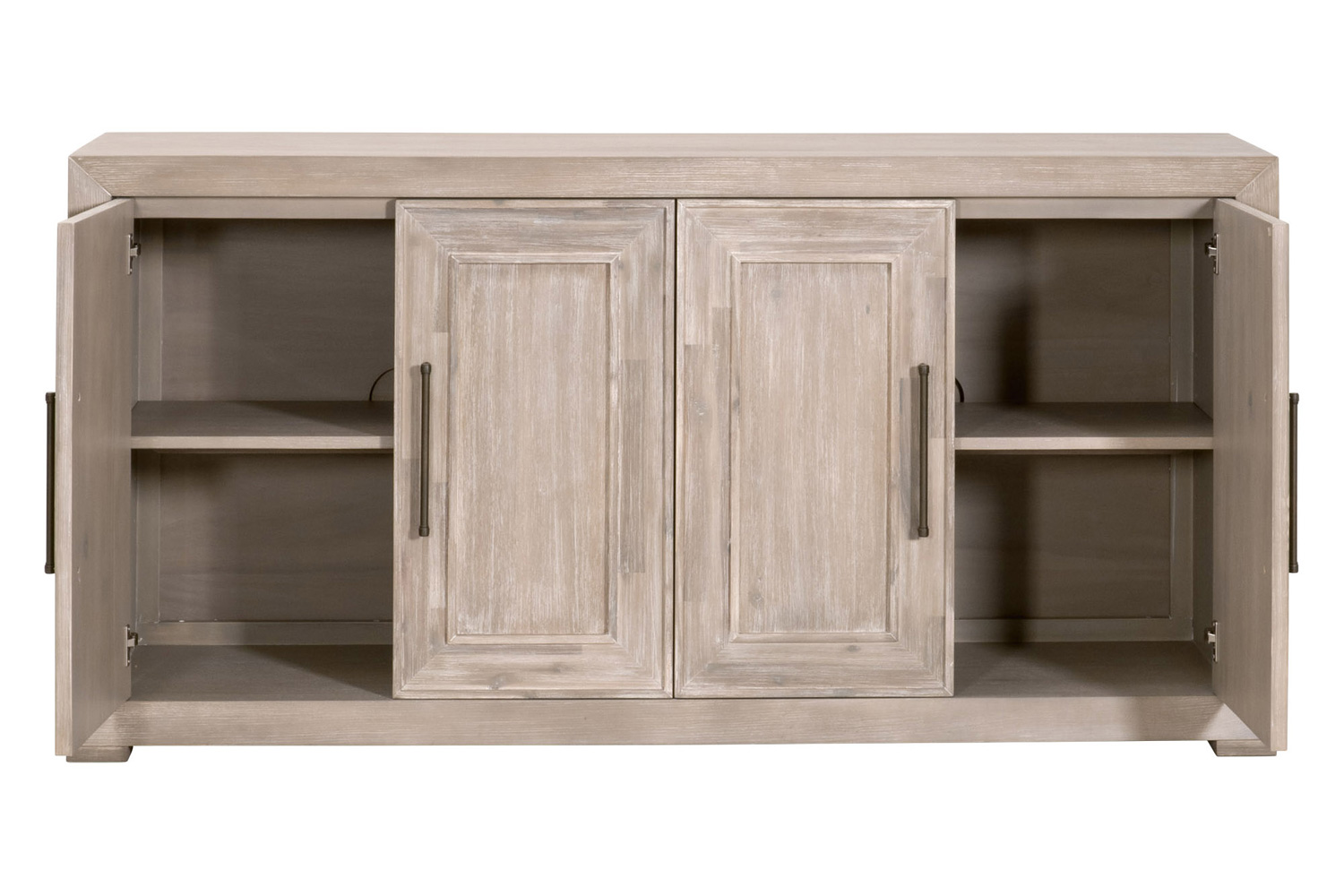 Essentials - Traditions Hunter Media Sideboard in Natural Gray