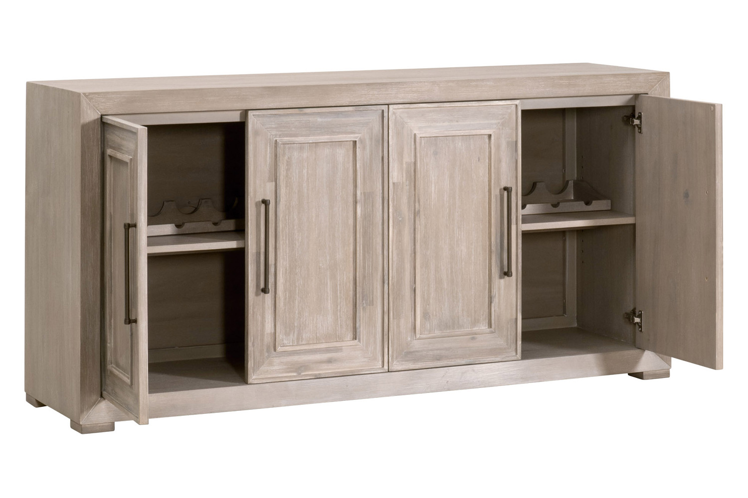 Essentials - Traditions Hunter Media Sideboard in Natural Gray