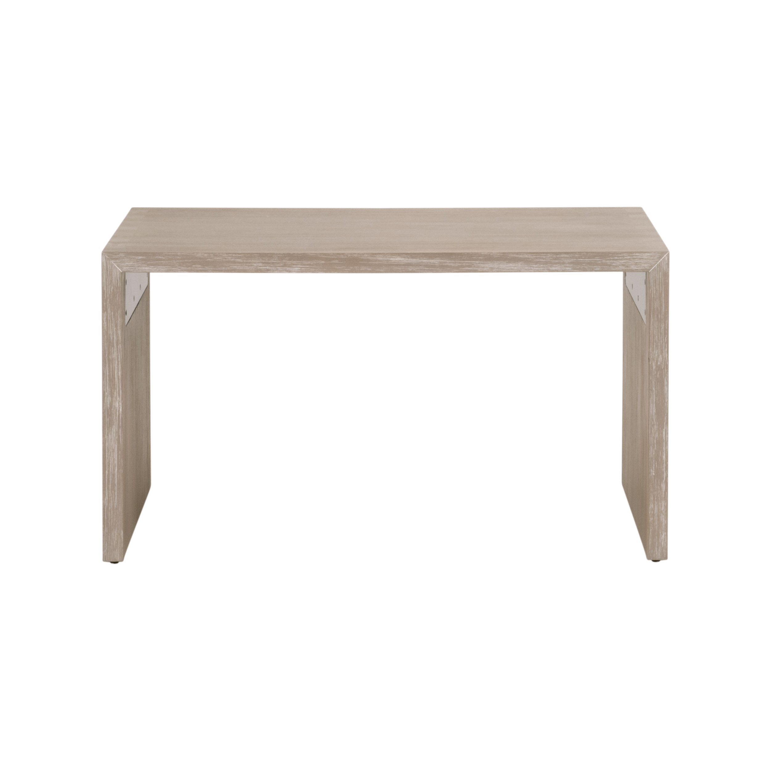 Essentials - Traditions Dovetail Upholstered Coffee Table in LiveSmart Gellar-Linen, Natural Gray Acacia