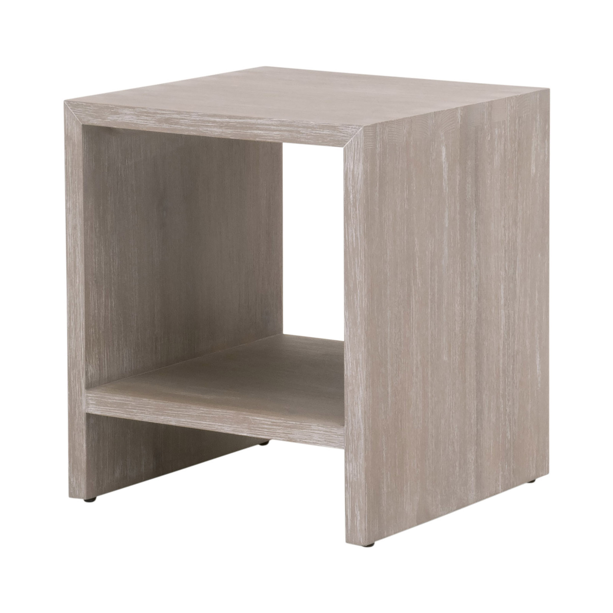 Essentials - Traditions Dovetail End Table in Natural Gray Acacia