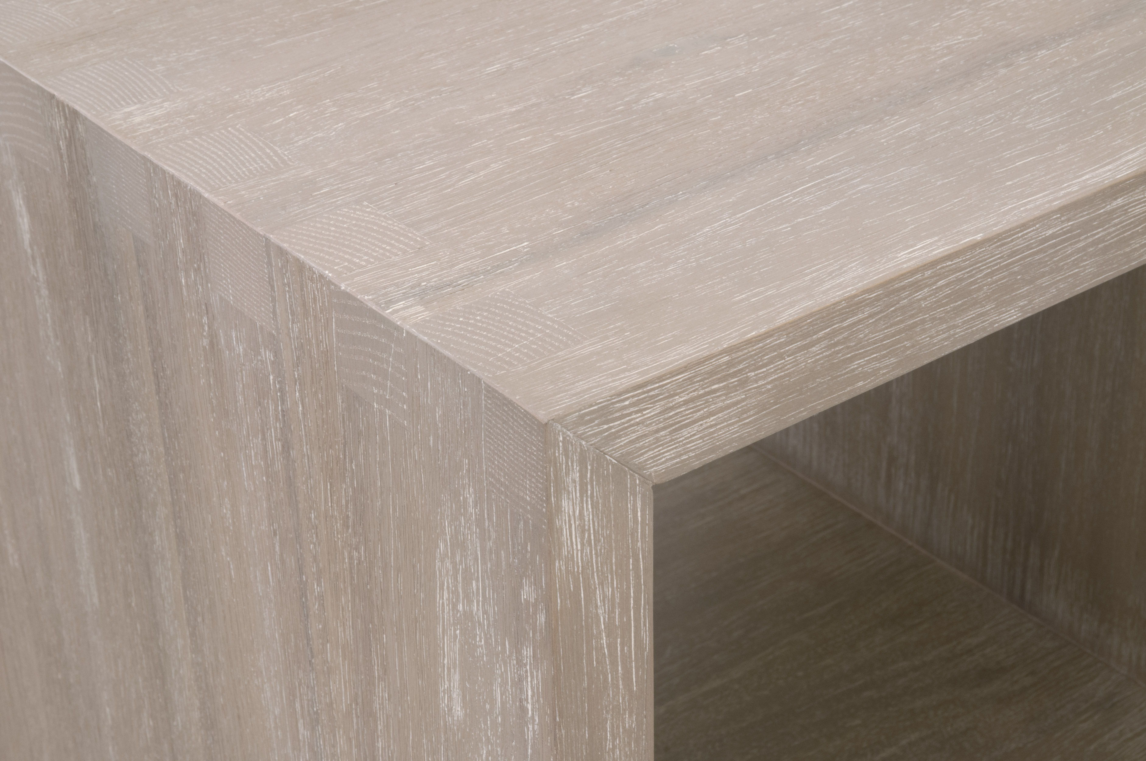 Essentials - Traditions Dovetail End Table in Natural Gray Acacia