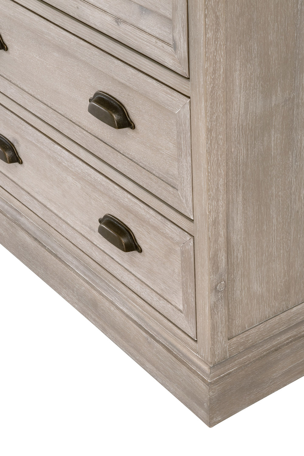 Essentials - Traditions Eden 3-Drawer Nightstand in Natural Gray Acacia