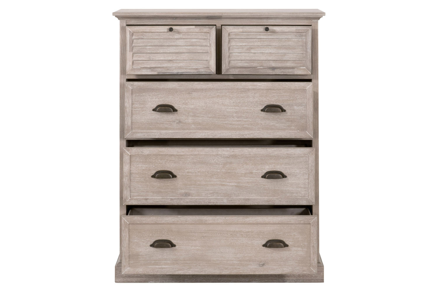 Essentials - Eden 5-Drawer High Chest in Natural Gray Acacia