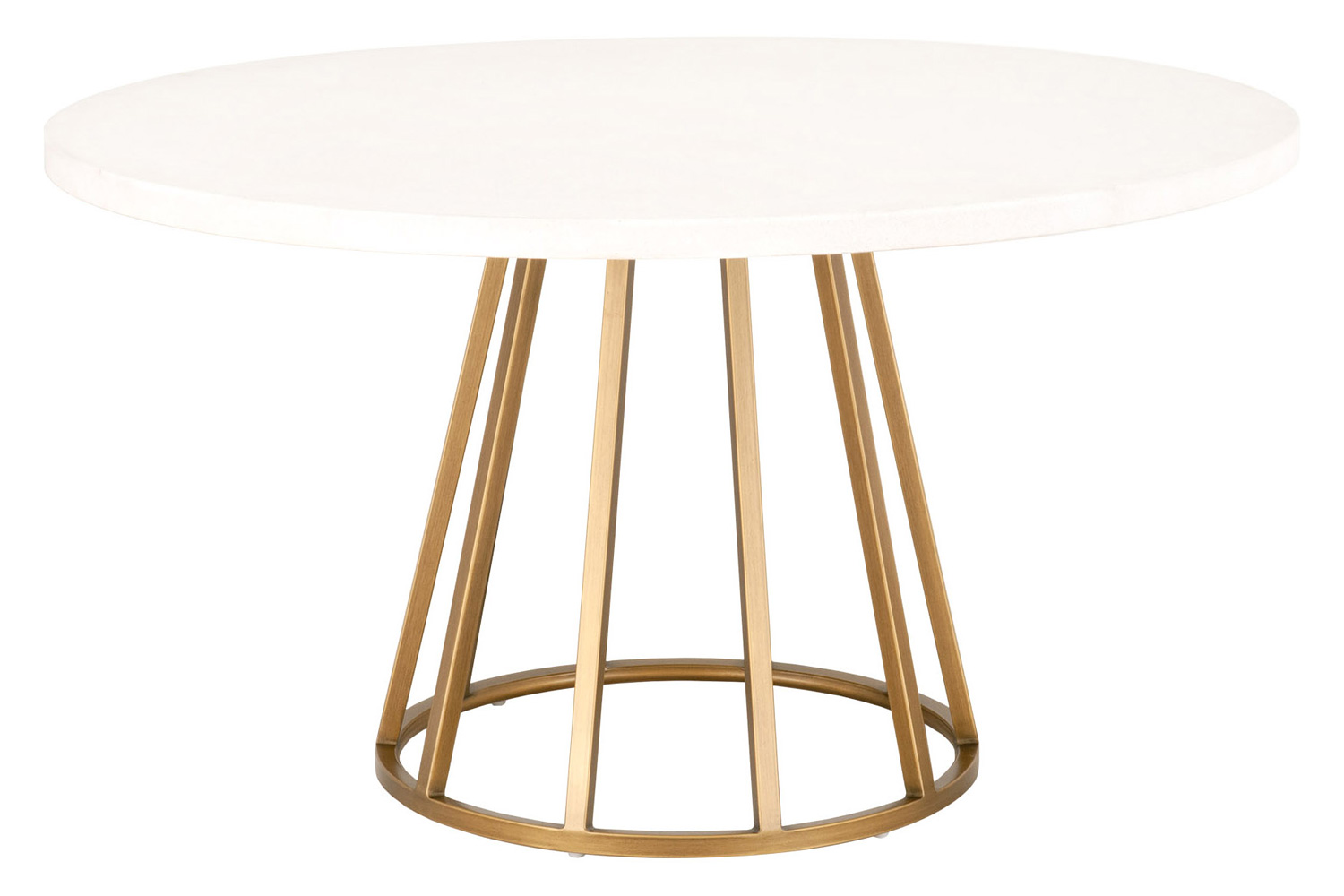 Essentials - Traditions Turino 54" Round Dining Table Concrete Top