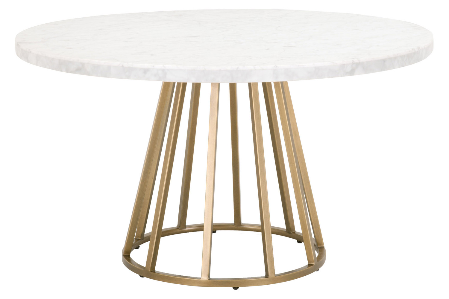 Essentials Traditions Turino Round Dining Table Base - Brushed Gold