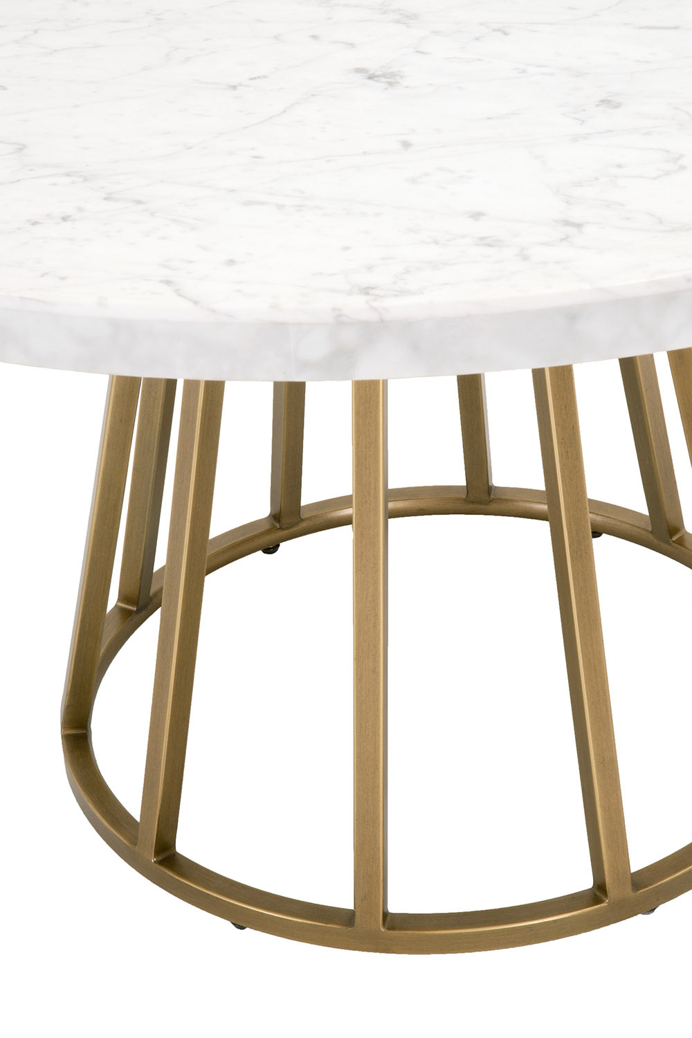 Essentials Traditions Turino Round Dining Table Base - Brushed Gold