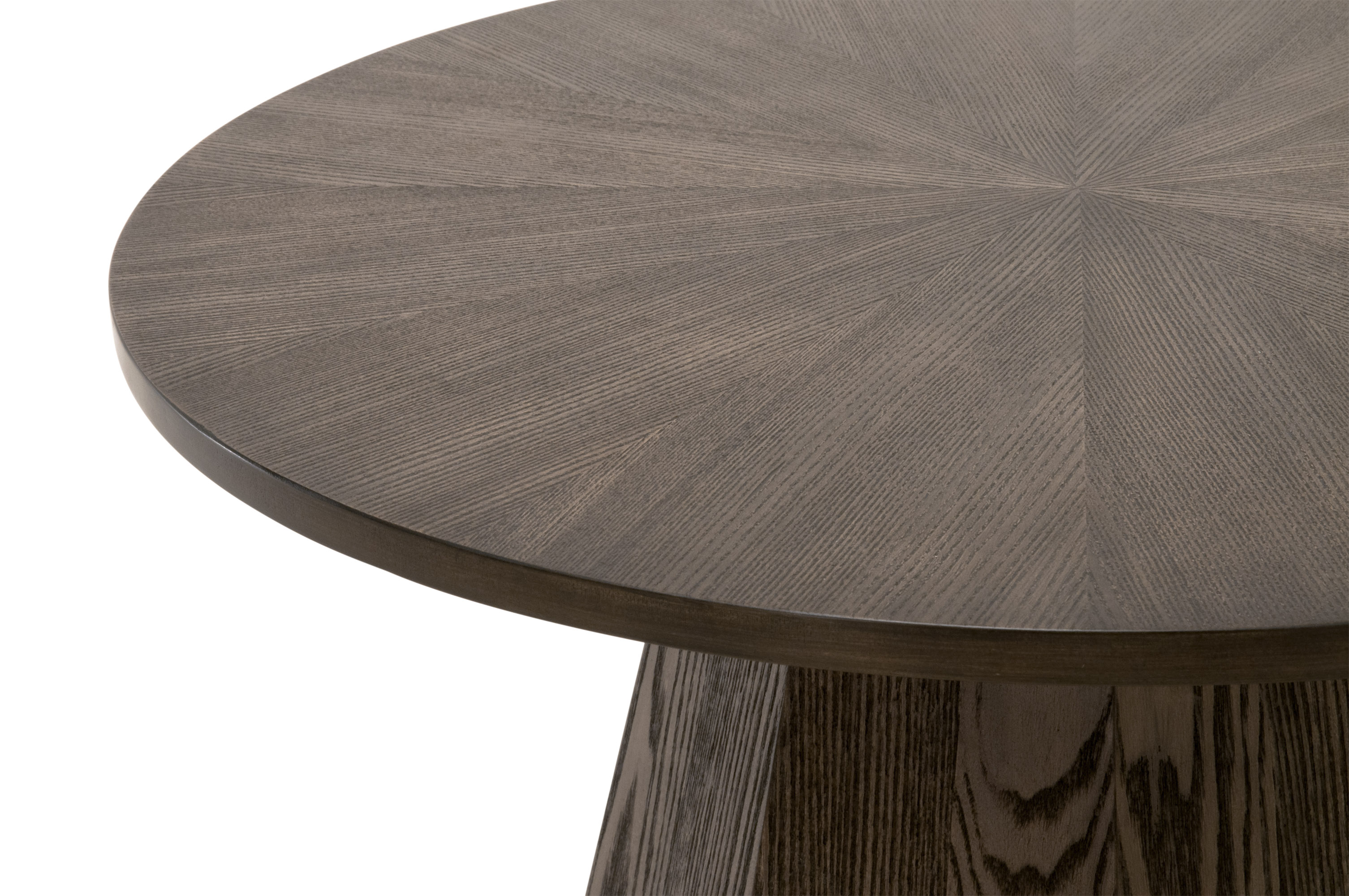 Essentials Coulter Round End Table - Burnished Brown Ash