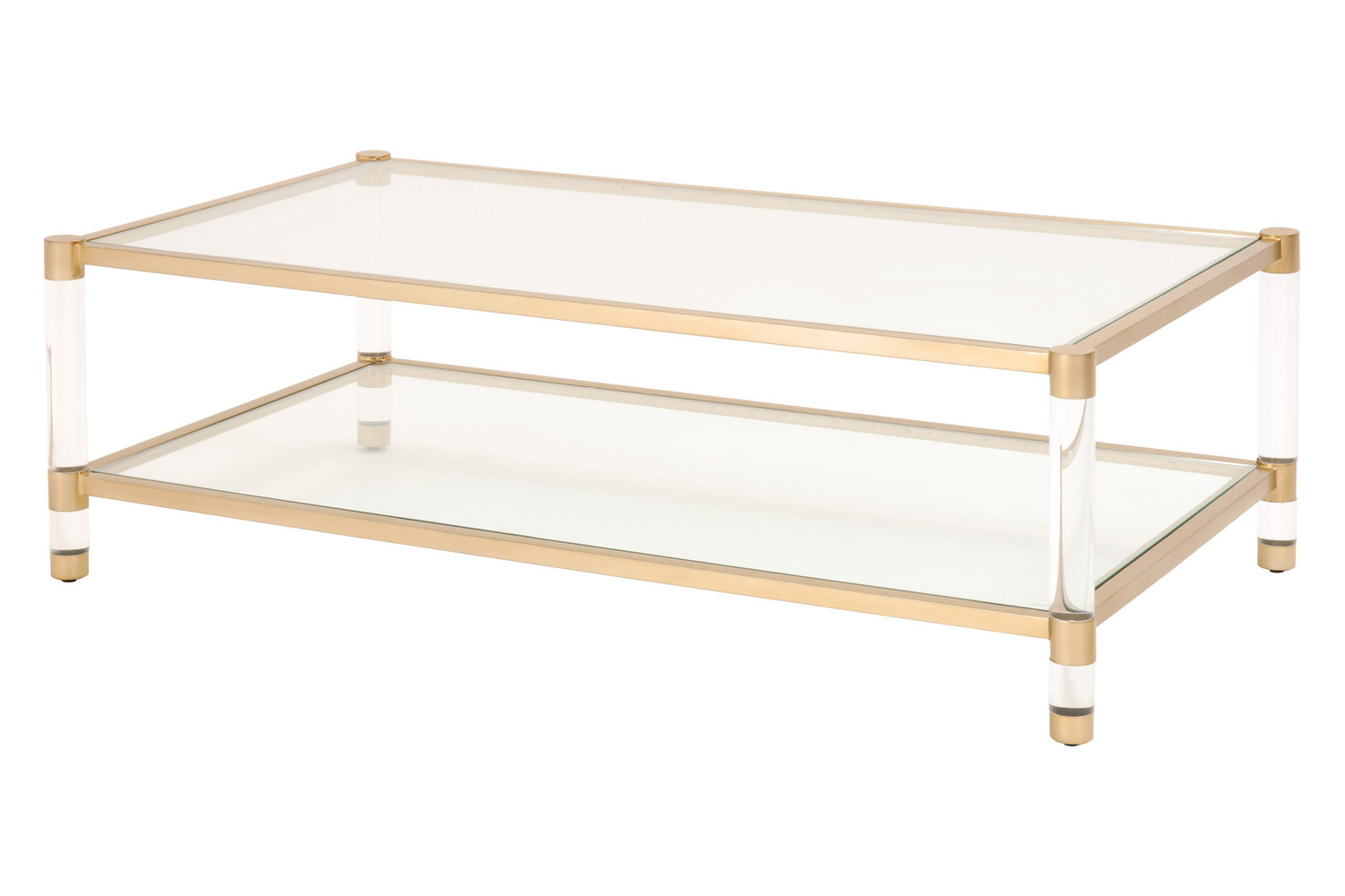 Essentials - Traditions Nouveau Coffee Table in Brushed Brass