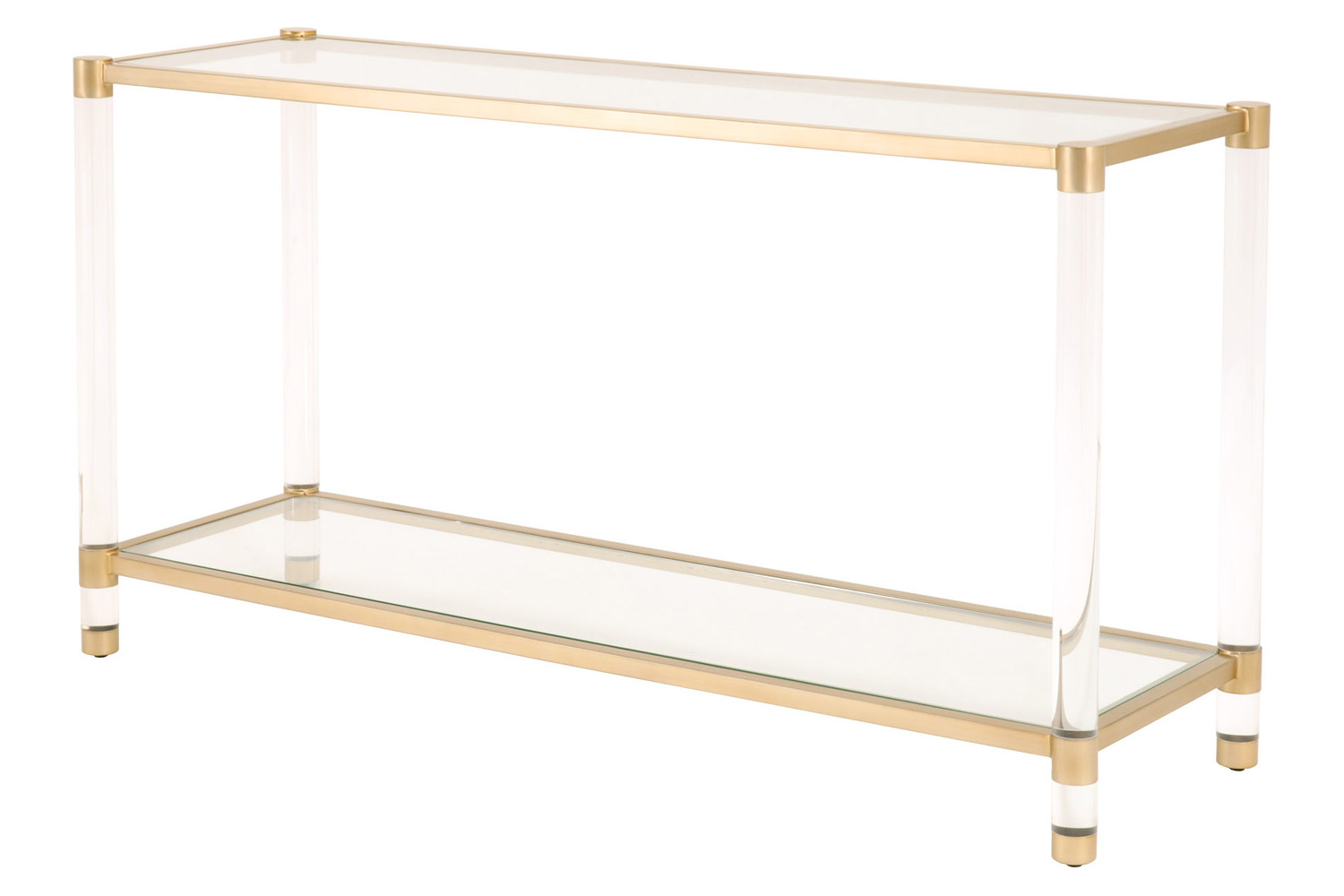 Essentials - Traditions Nouveau Console Table in Brushed Brass