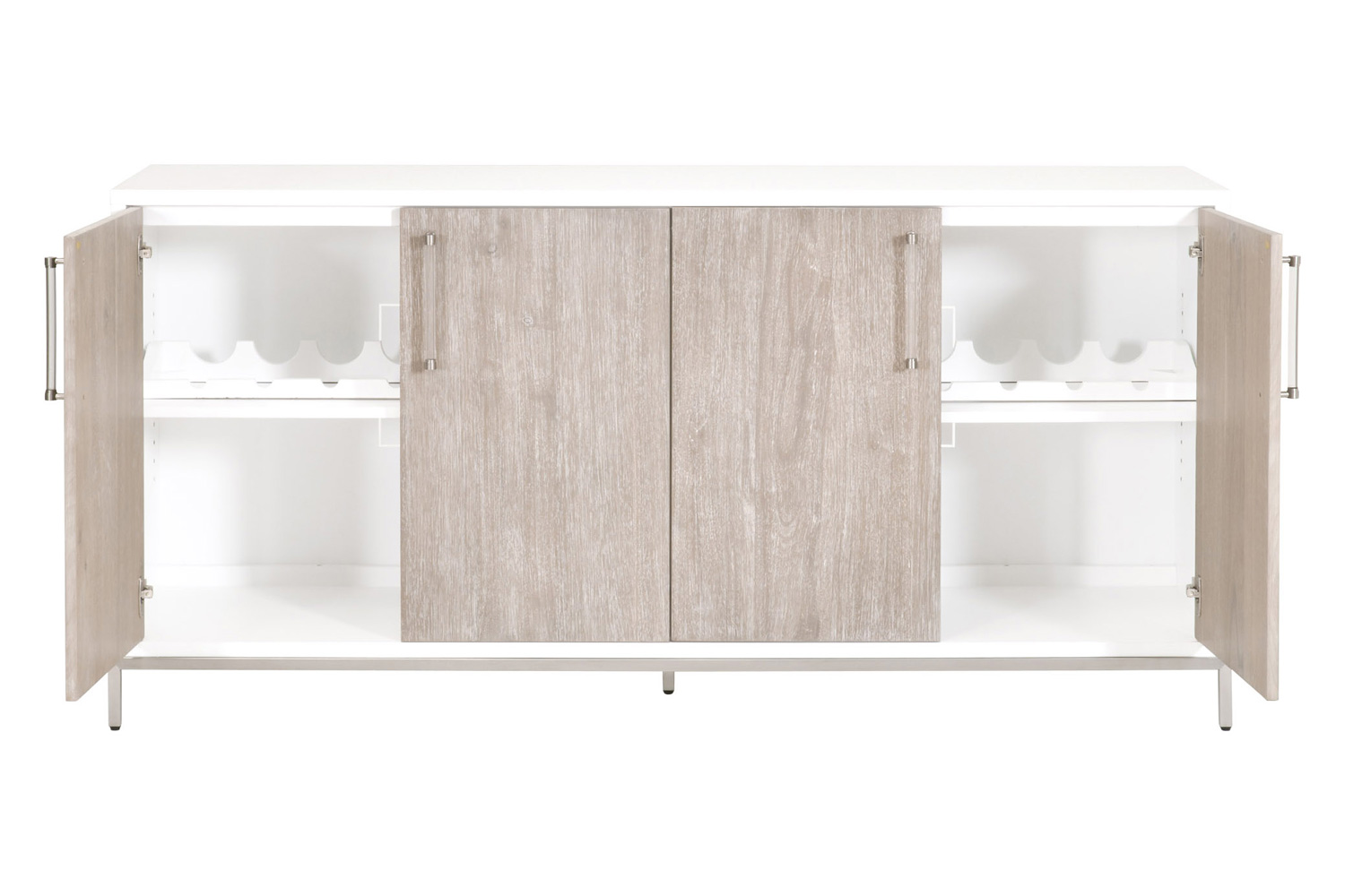 Essentials - Traditions Nouveau Media Sideboard in Natural Gray