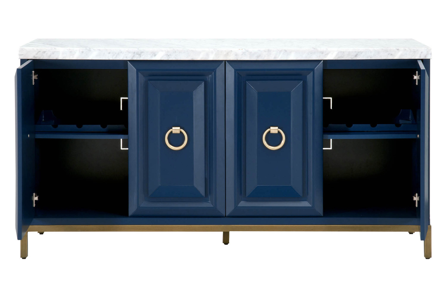 Essentials Traditions Azure Carrera Media Sideboard - Navy Blue