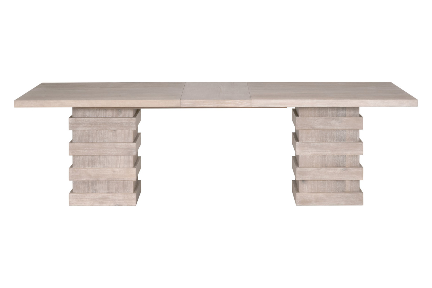 Essentials - Traditions Plaza Extension Dining Table in Natural Gray