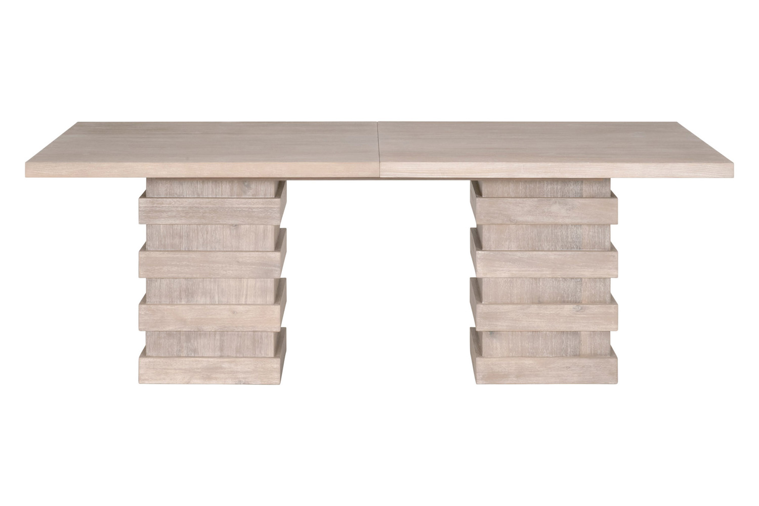 Essentials - Traditions Plaza Extension Dining Table in Natural Gray