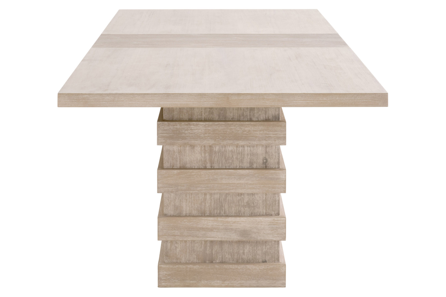 Essentials - Traditions Plaza Extension Dining Table in Natural Gray