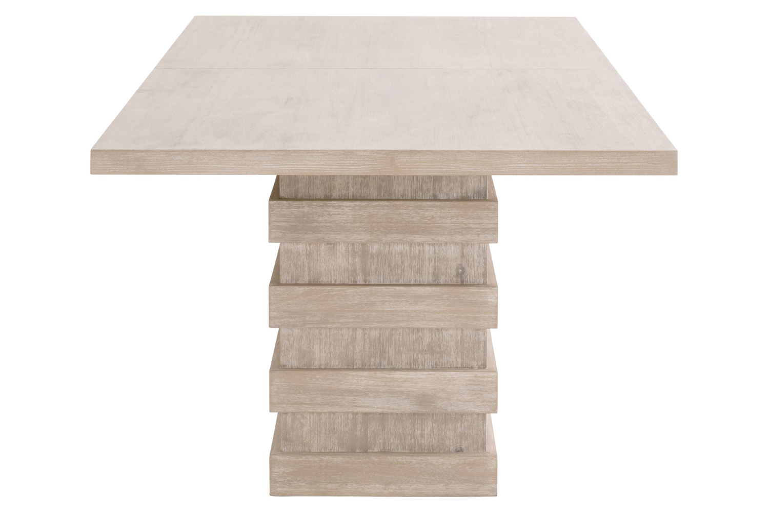 Essentials - Traditions Plaza Extension Dining Table in Natural Gray