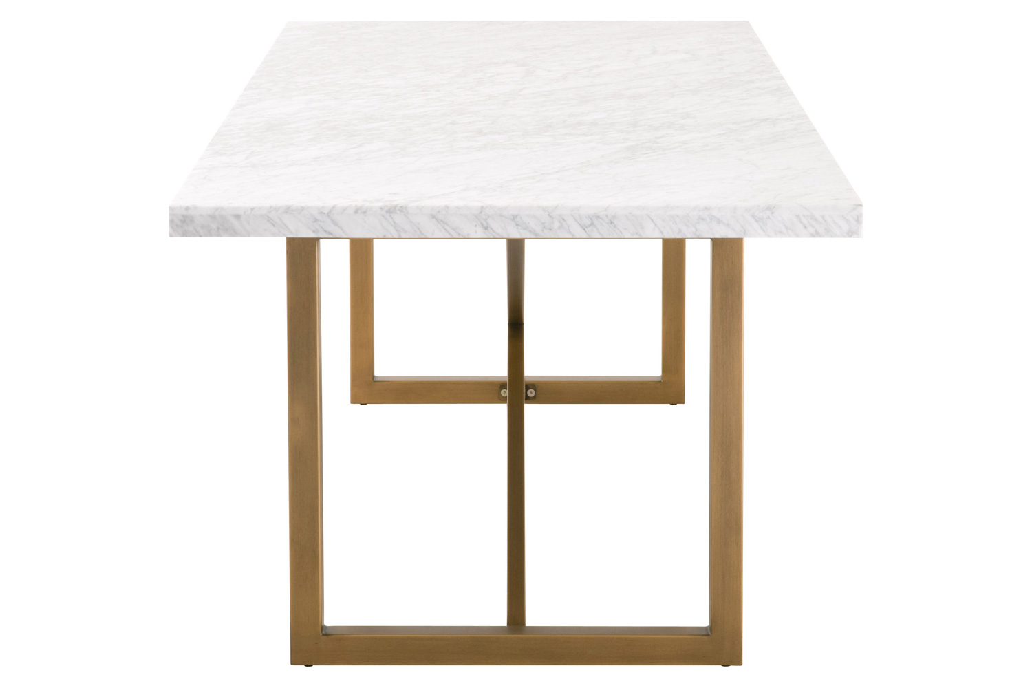 Essentials - Traditions Carrera Dining Table in Brushed Gold