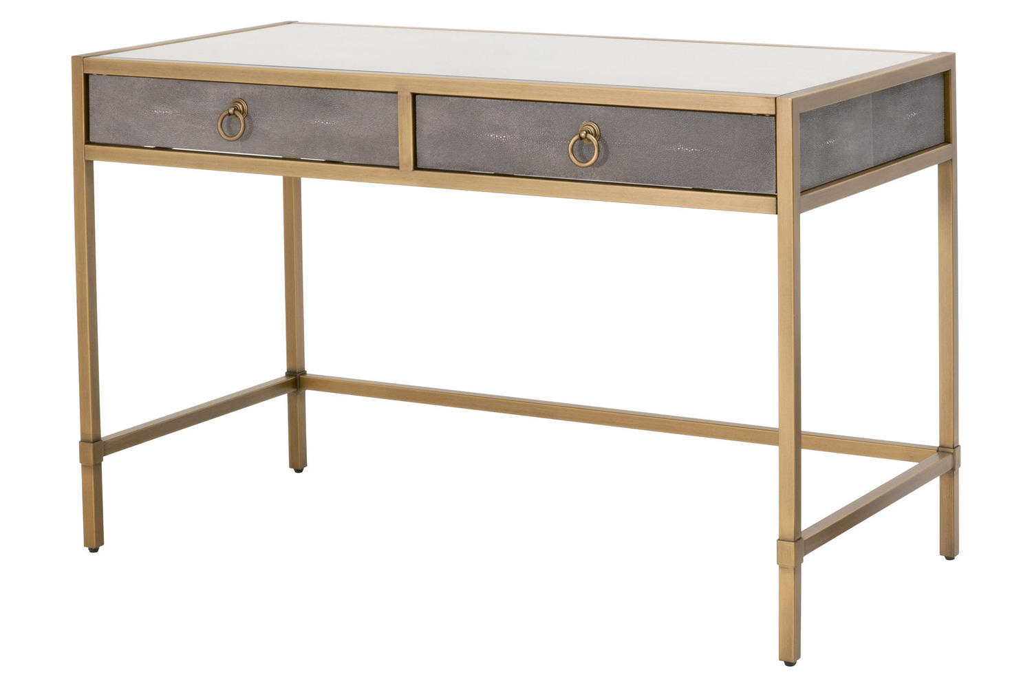 Essentials Traditions Strand Shagreen Desk - Gray