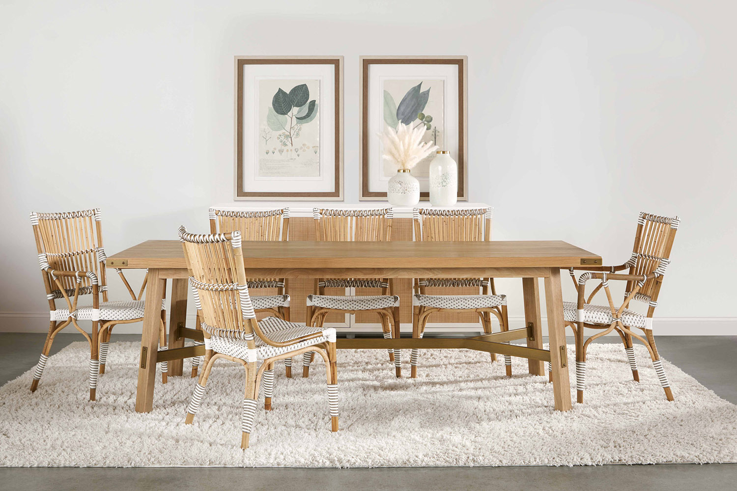 Essentials - Traditions Klein Dining Table in Honey Oak