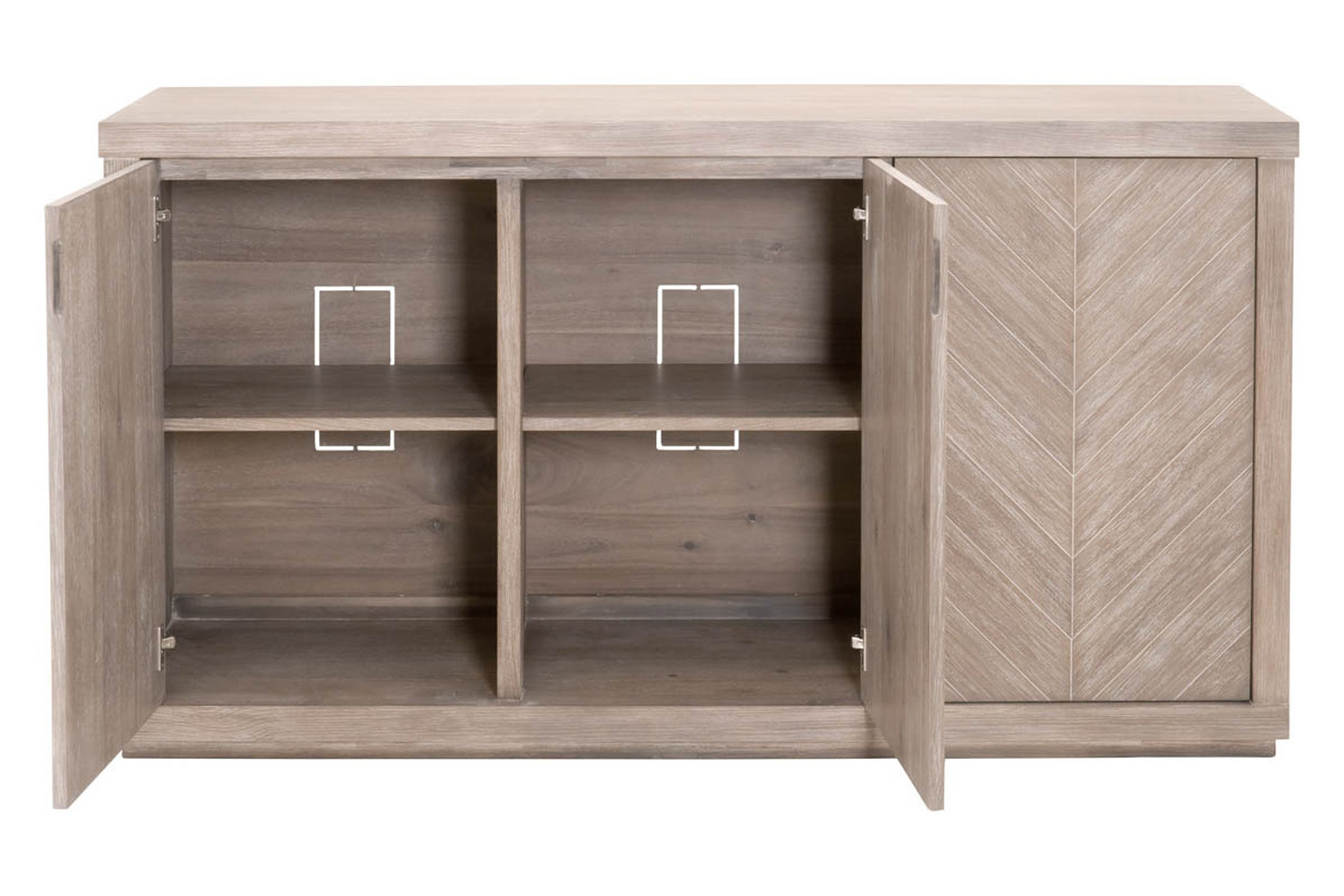 Essentials - Traditions Adler Media Sideboard in Natural Gray