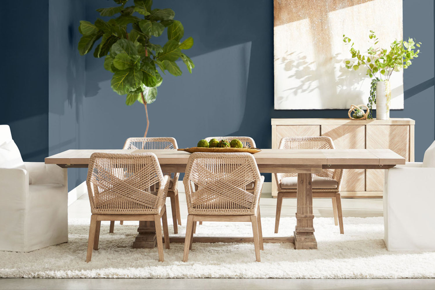 Essentials - Traditions Adler Media Sideboard in Natural Gray