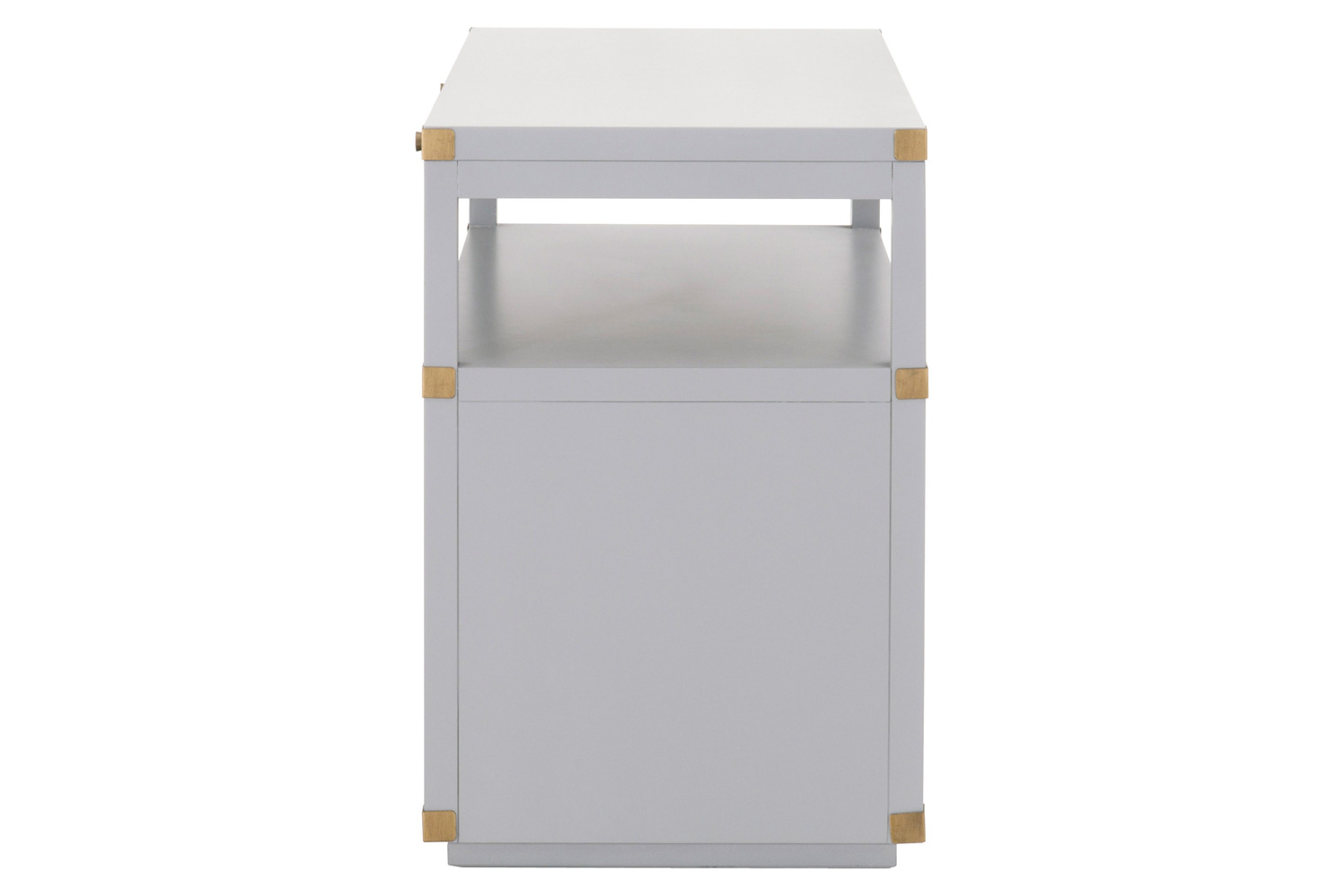 Essentials Traditions Bradley 2-Drawer Nightstand - Dove Gray