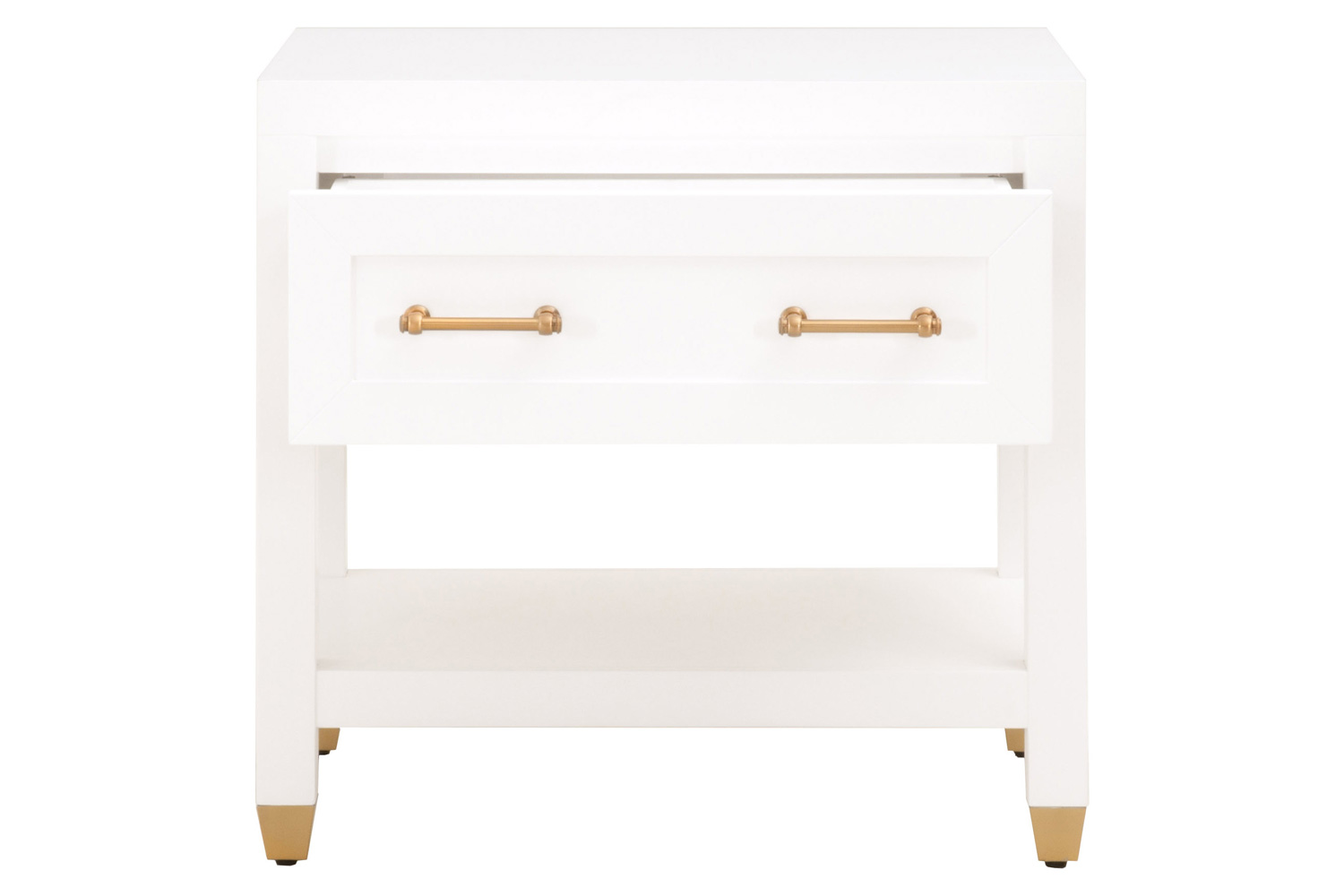 Essentials Traditions Stella 1-Drawer Nightstand - Matte White