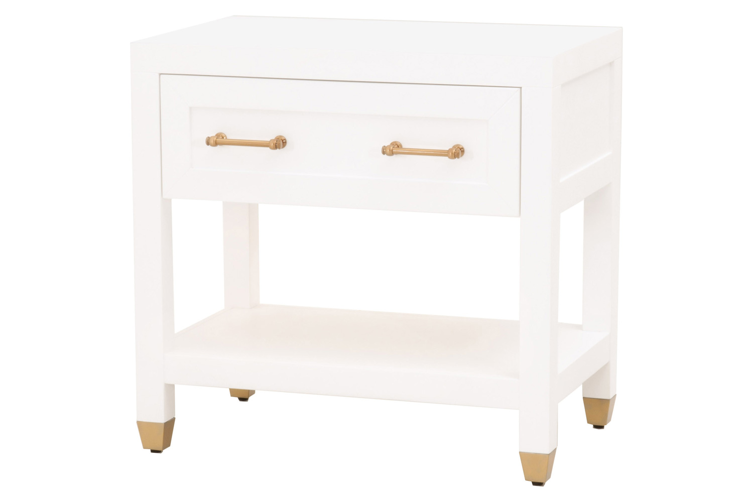 Essentials Traditions Stella 1-Drawer Nightstand - Matte White