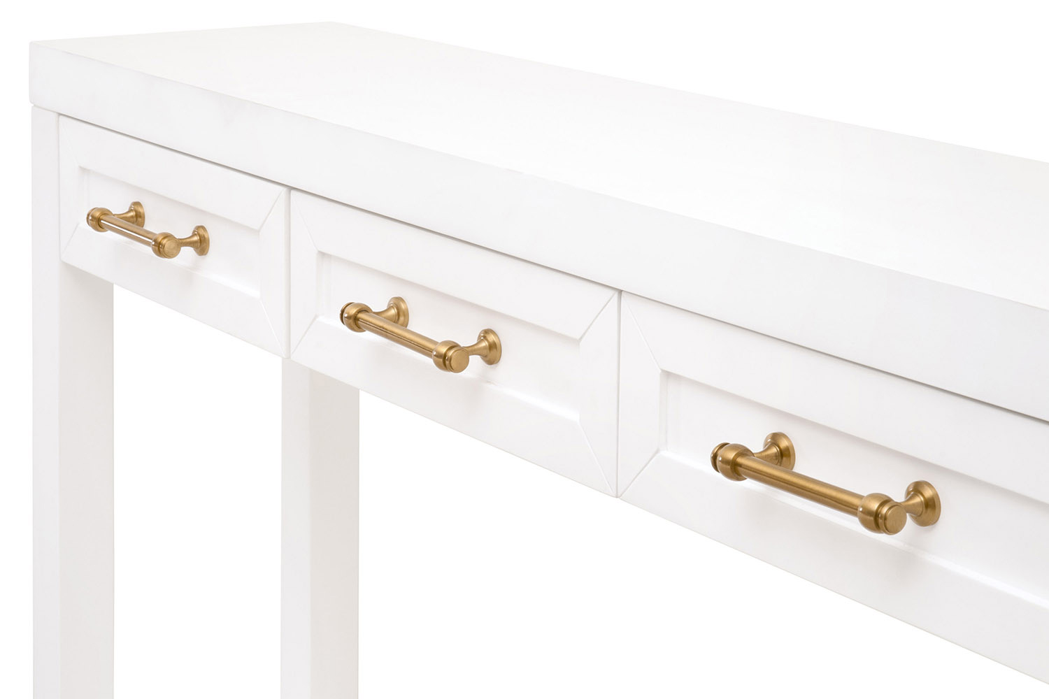 Essentials Traditions Stella Narrow Console Table - Matte White