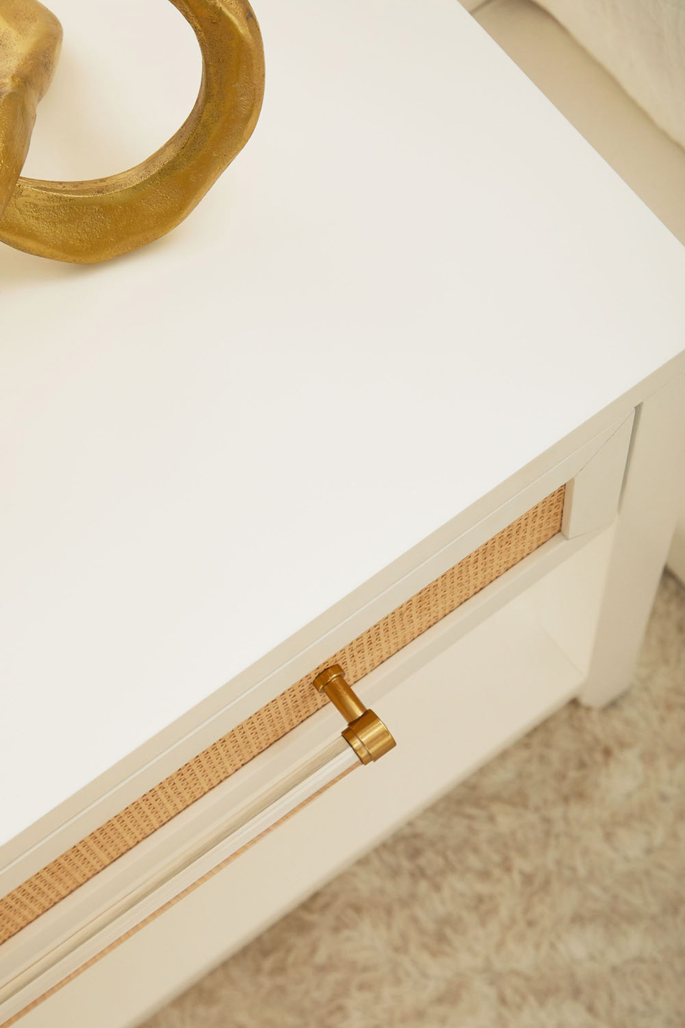 Essentials Traditions Holland 1-Drawer Side Table - Matte White