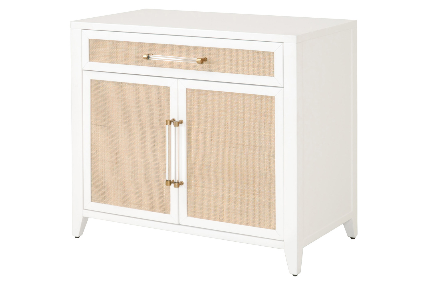 Essentials Holland Media Chest - Matte White