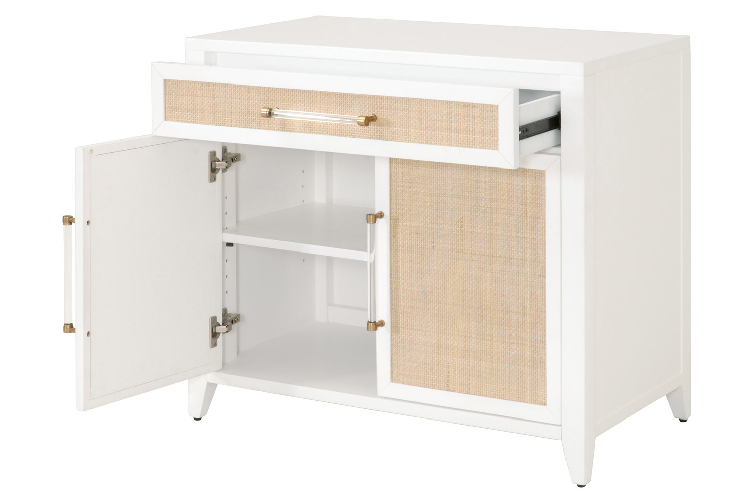 Essentials Holland Media Chest - Matte White