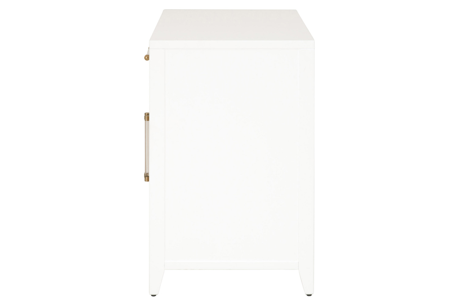 Essentials Holland Media Chest - Matte White