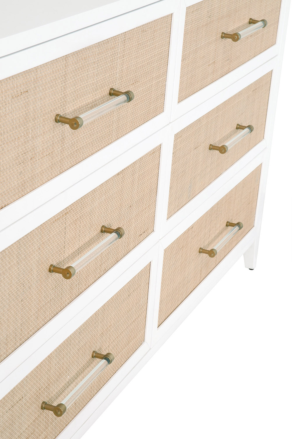 Essentials Traditions Holland 6-Drawer Double Dresser - Matte White