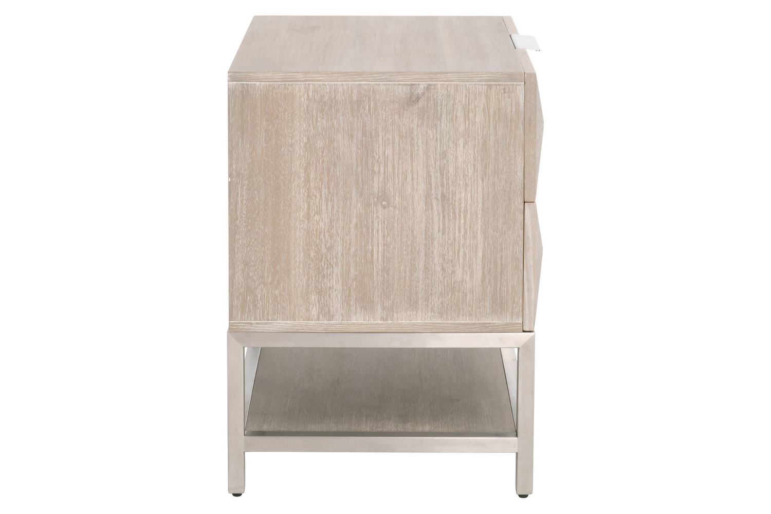 Essentials - Traditions Atlas 2-Drawer Nightstand in Natural Gray