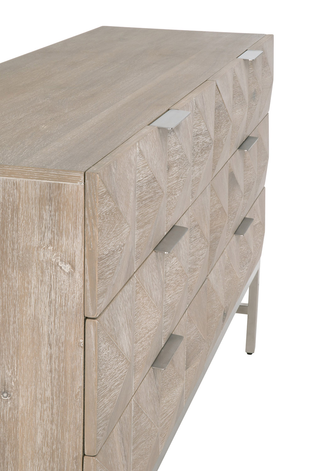 Essentials - Traditions Atlas 6-Drawer Double Dresser in Natural Gray