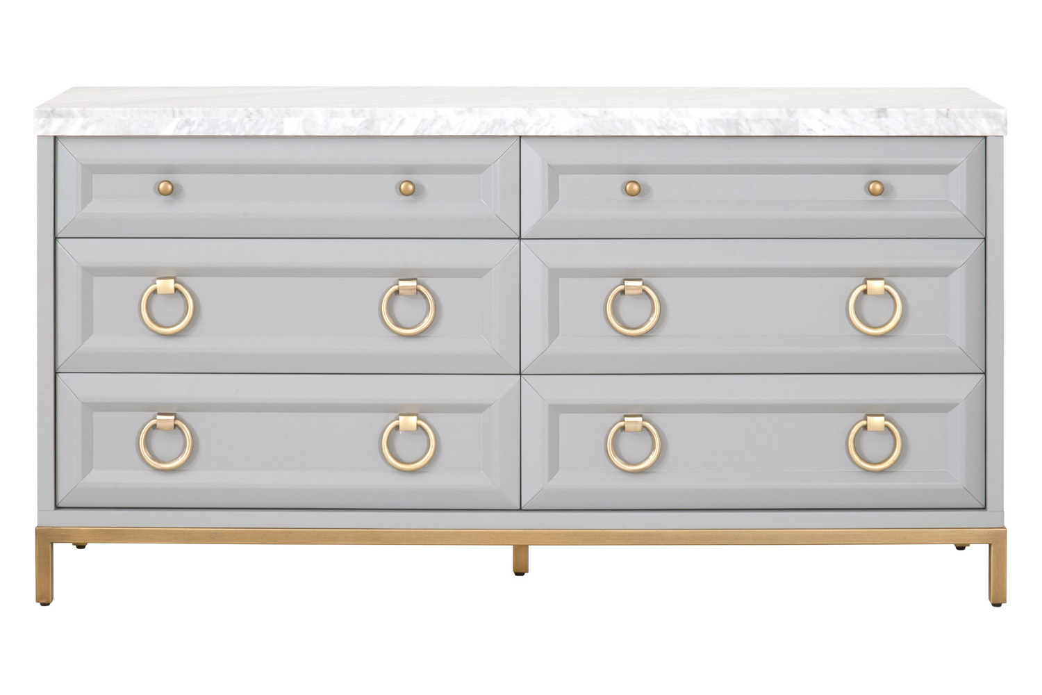 Essentials - Traditions Azure Carrera 6-Drawer Double Dresser