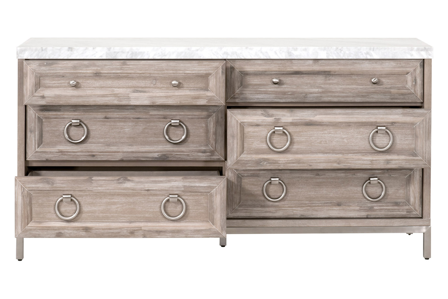 Essentials - Traditions Azure Carrera 6-Drawer Double Dresser