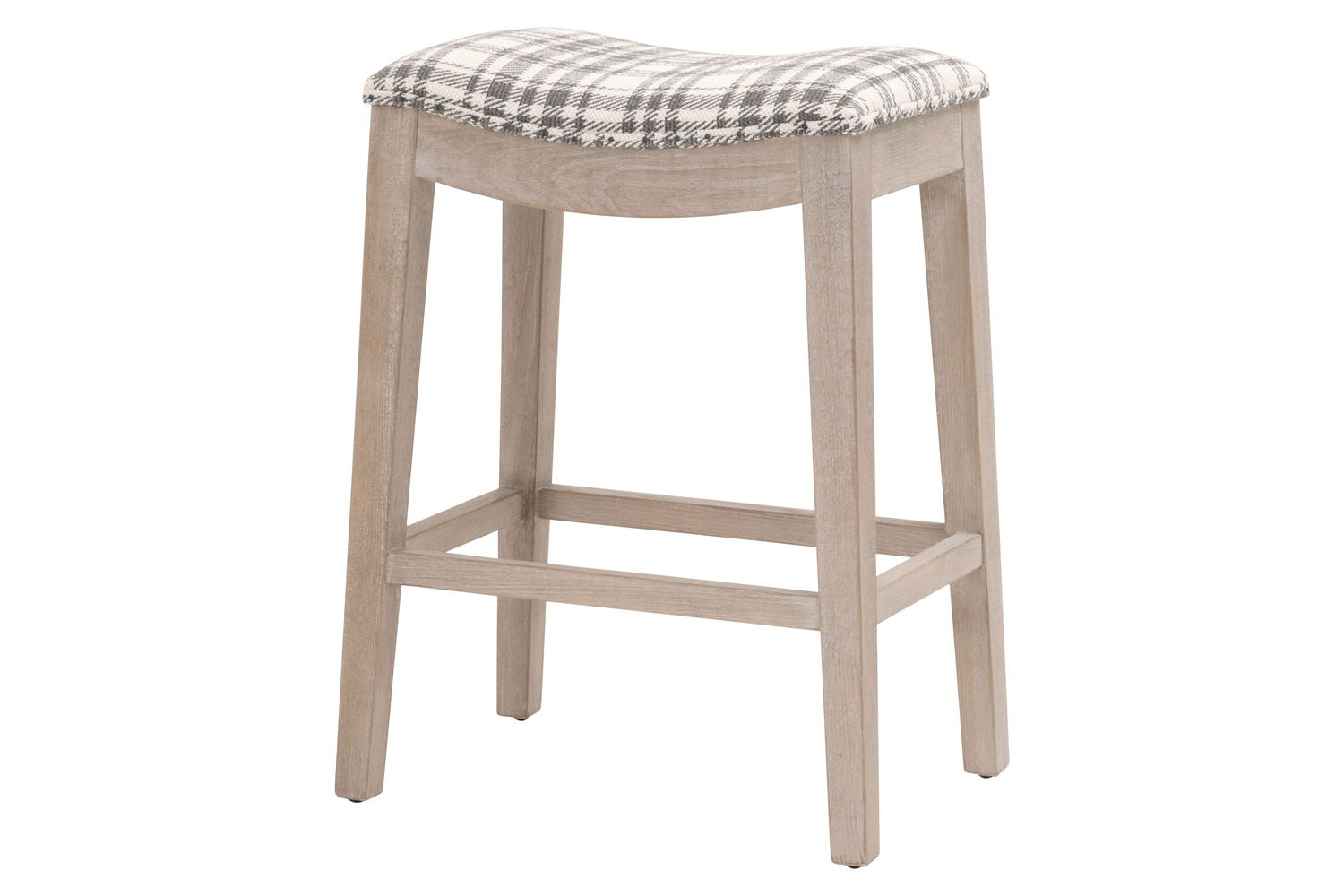 Essentials Harper Counter Stool - Tartan Charcoal