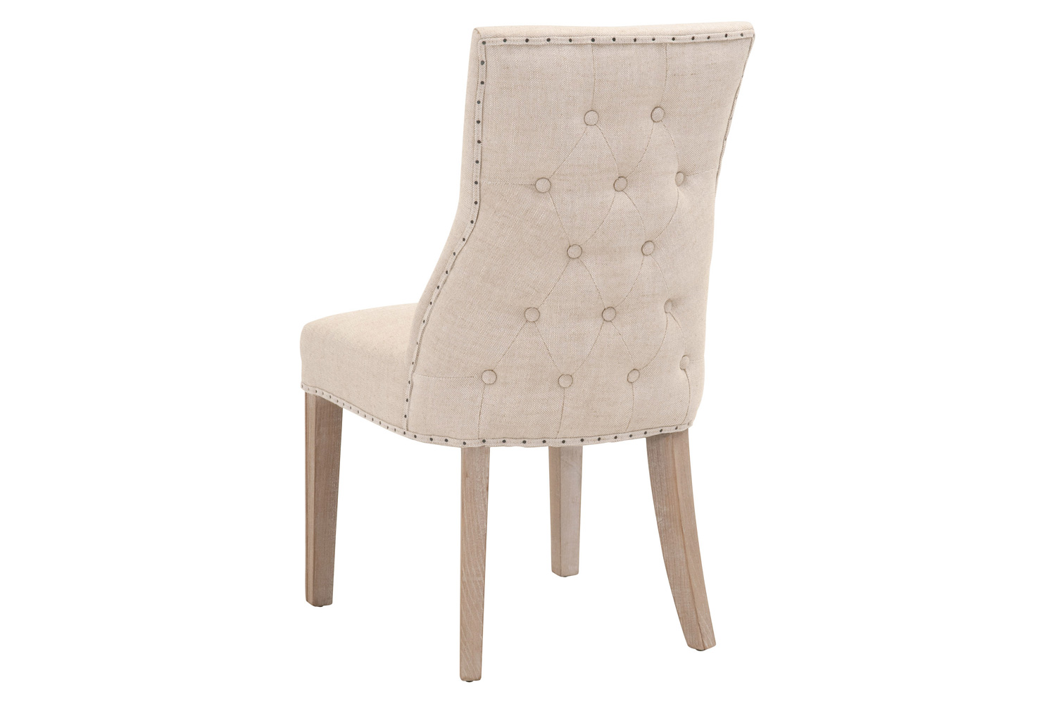 Essentials - Lourdes Dining Chair, Set of 2 in Bisque Natural Gray